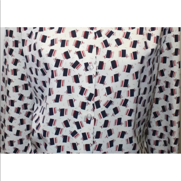 Vintage Hunt Club Women's Long Sleeve Graphic Print Made In Canada Size 14 - Picture 3 of 12